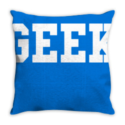 geek nerd Throw Pillow | Artistshot