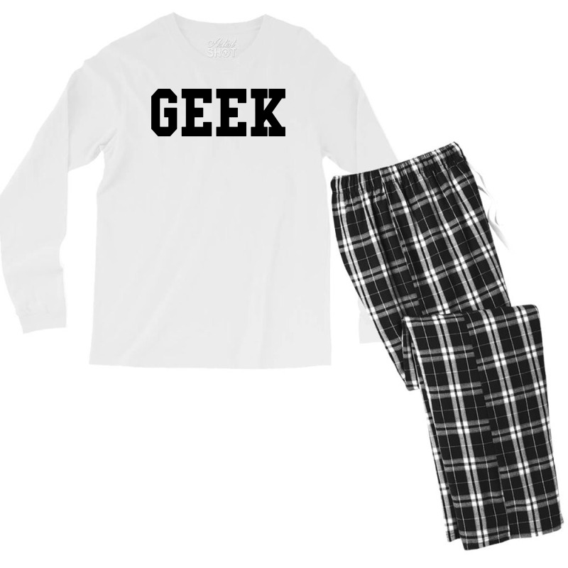 Geek Nerd1 Men's Long Sleeve Pajama Set | Artistshot