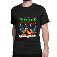 Merry Christmas Cute Chicken Farmer Asl Sign Language Family T Shirt Classic T-shirt | Artistshot