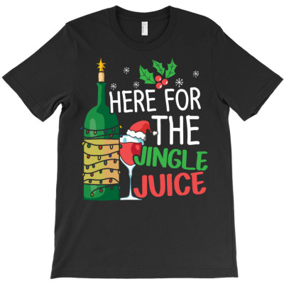 Jingle Juice Wine Lover Christmas Day T-shirt Designed By Bariteau Hannah