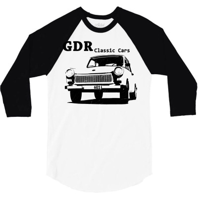 Gdr Classic Car 3/4 Sleeve Shirt Designed By Alonedark