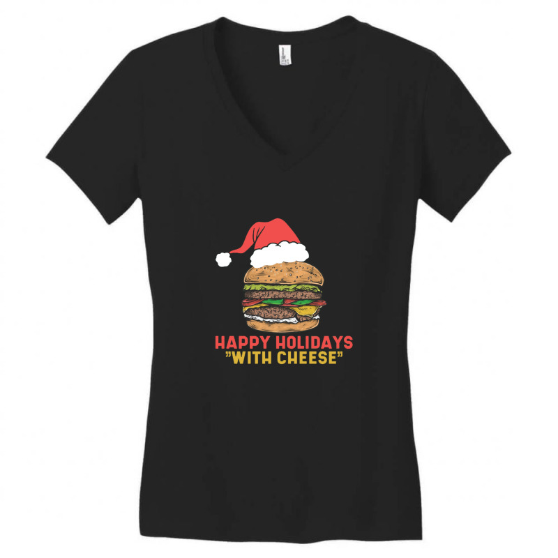 Happy Holidays With Cheese Women's V-neck T-shirt | Artistshot