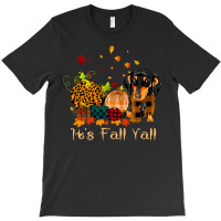 Dachshund Doxie Its Fall Yall Dachshund Pumpkin Dog Thanksgiving Costu T-shirt | Artistshot