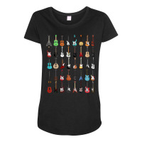 Guitar Musical Instrument T Shirt (rock N Roll Tee) Maternity Scoop Neck T-shirt | Artistshot