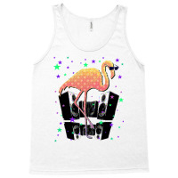 Flamingo With Sunglasses Speakers Stars Funny Dance Club Tank Top | Artistshot