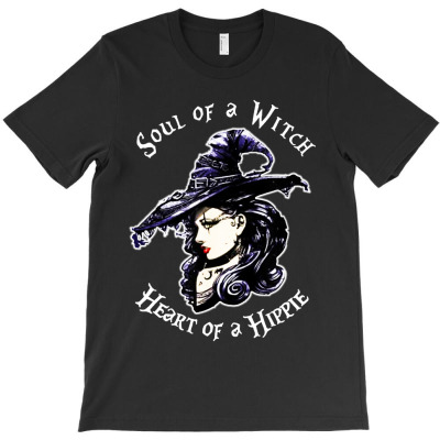 Bleached Soul Of A Witch Heart Of A Hippie Halloween T-shirt Designed By Max Sopacua
