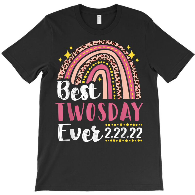 Happy Twosday 2022 Shirt Pink Leopard Twos Day 22222 T Shirt,black,sma T-shirt | Artistshot