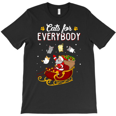 Cats For Everybody Cat Christmas Ugly Christmas Sweatshirt T-shirt Designed By Nhan