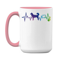 Alaskan Malamute T  Shirt Alaskan Malamute Colorful Heartbeat, Heart & 15 Oz Coffee Mug | Artistshot