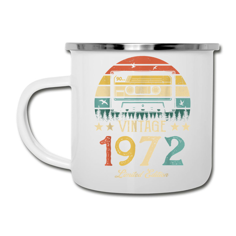 Vintage 1972 Retro Cassette 1972 50th Birthday 50 Years Old T Shirt Camper Cup | Artistshot