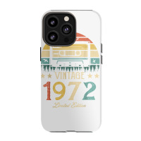 Vintage 1972 Retro Cassette 1972 50th Birthday 50 Years Old T Shirt Iphone 13 Pro Case | Artistshot