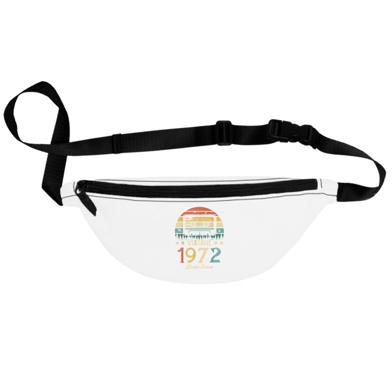 Vintage 1972 Retro Cassette 1972 50th Birthday 50 Years Old T Shirt Fanny Pack | Artistshot