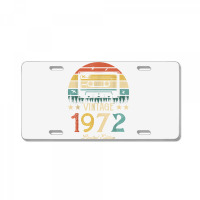 Vintage 1972 Retro Cassette 1972 50th Birthday 50 Years Old T Shirt License Plate | Artistshot