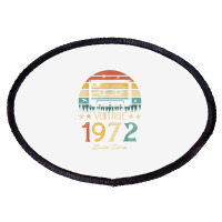 Vintage 1972 Retro Cassette 1972 50th Birthday 50 Years Old T Shirt Oval Patch | Artistshot