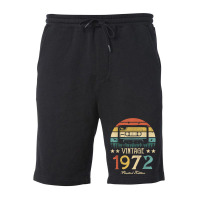 Vintage 1972 Retro Cassette 1972 50th Birthday 50 Years Old T Shirt Fleece Short | Artistshot