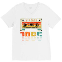 Vintage 1985 Funny 37 Years Old Men And Women 37th Birthday T Shirt V-neck Tee | Artistshot