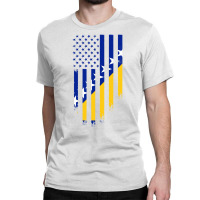 Bosnia And Herzegovina American Flag | Bosnian Roots Classic T-shirt | Artistshot