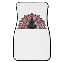 Heavily Meditated   Spiritual Daily Meditation Yoga T Shirt Front Car Mat | Artistshot