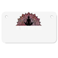 Heavily Meditated   Spiritual Daily Meditation Yoga T Shirt Motorcycle License Plate | Artistshot