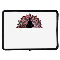 Heavily Meditated   Spiritual Daily Meditation Yoga T Shirt Rectangle Patch | Artistshot