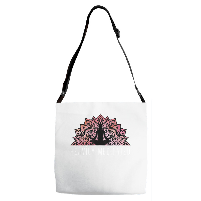 Heavily Meditated   Spiritual Daily Meditation Yoga T Shirt Adjustable Strap Totes | Artistshot