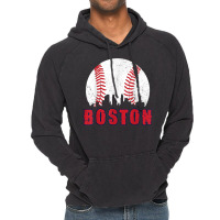 Vintage Boston Skyline Baseball Throwback For Red Game Day T Shirt Vintage Hoodie | Artistshot