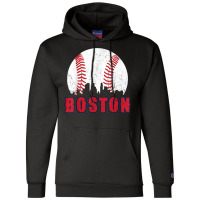 Vintage Boston Skyline Baseball Throwback For Red Game Day T Shirt Champion Hoodie | Artistshot