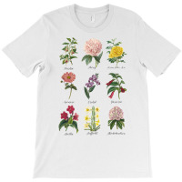 Vintage Botanical Floral Flower T Shirt T Shirt, White T-shirt | Artistshot