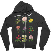 Vintage Botanical Floral Flower T Shirt T Shirt, White Zipper Hoodie | Artistshot