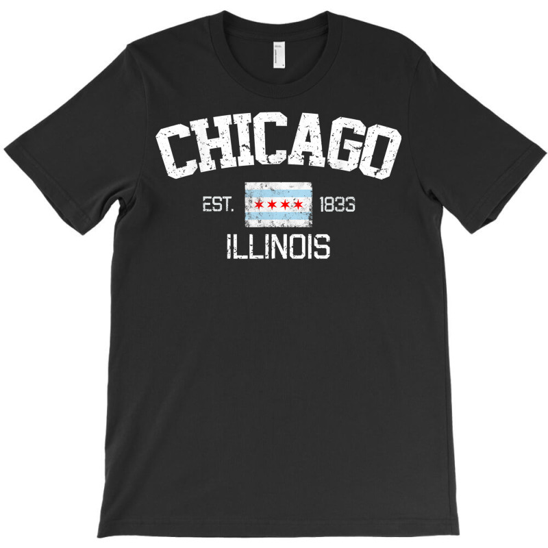 Vintage Chicago Illinois Est. 1833 Gift T Shirt T-shirt | Artistshot