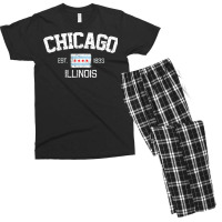 Vintage Chicago Illinois Est. 1833 Gift T Shirt Men's T-shirt Pajama Set | Artistshot