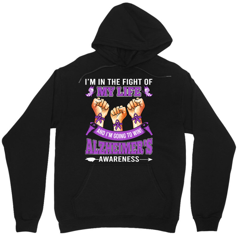 Alzheimers Awareness In The Fight T  Shirt Alzheimer's Awareness In Th Unisex Hoodie by musselrhinoceros | Artistshot