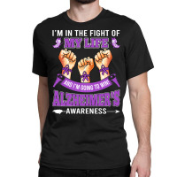 Alzheimers Awareness In The Fight T  Shirt Alzheimer's Awareness In Th Classic T-shirt | Artistshot