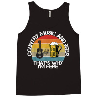 Vintage Country Music And Beer That's Why I'm Here Mens T Shirt Tank Top | Artistshot