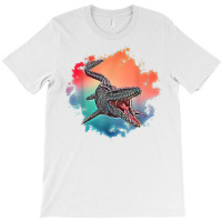 Mosasaurus Dinosaur Motif Prehistoric Predator Design Dino T Shirt T-shirt | Artistshot