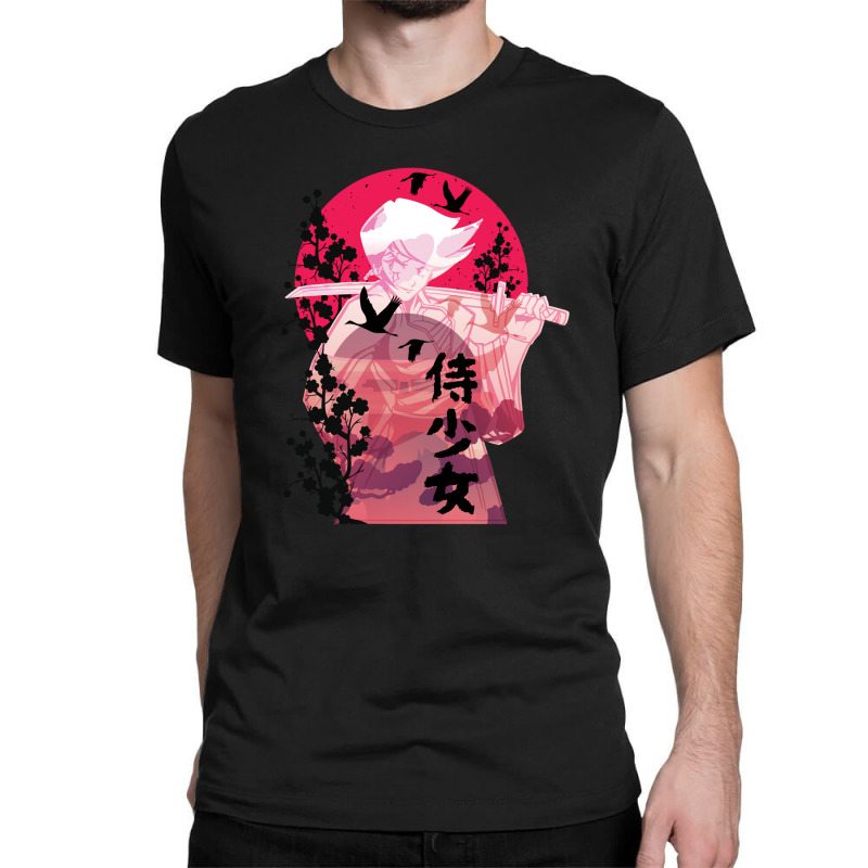 Samurai Woman Anime Classic T-shirt | Artistshot