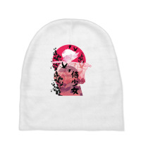 Samurai Woman Anime Baby Beanies | Artistshot