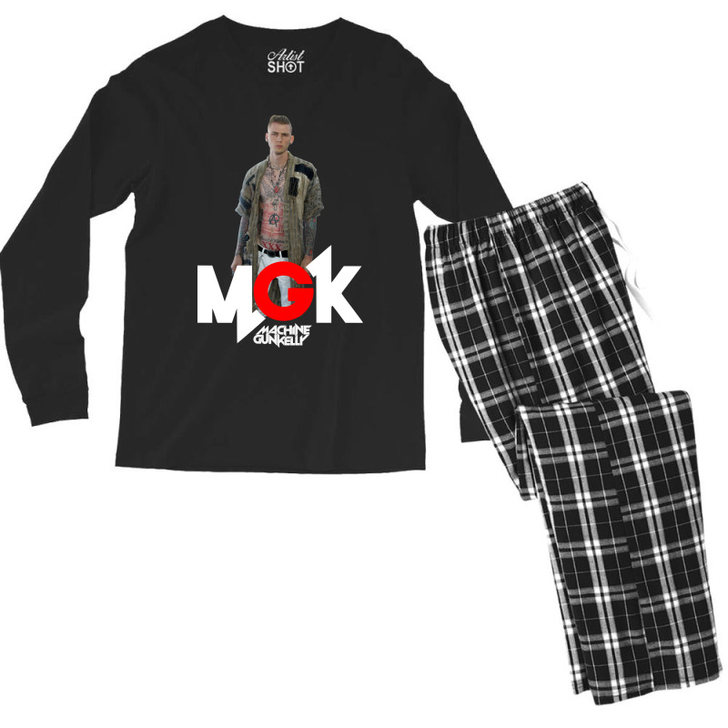 Machine Gun Men's Long Sleeve Pajama Set by Zero_art | Artistshot