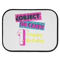 Object Or Cake Happy Birthday 1 Family Matching Confetti T Shirt Rear Car Mat | Artistshot