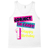 Object Or Cake Happy Birthday 1 Family Matching Confetti T Shirt Tank Top | Artistshot