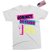 Object Or Cake Happy Birthday 1 Family Matching Confetti T Shirt Exclusive T-shirt | Artistshot