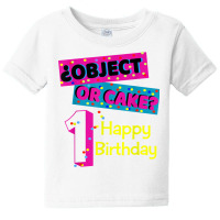 Object Or Cake Happy Birthday 1 Family Matching Confetti T Shirt Baby Tee | Artistshot