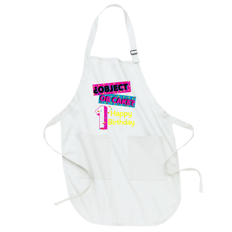 Object Or Cake Happy Birthday 1 Family Matching Confetti T Shirt Full-length Apron | Artistshot