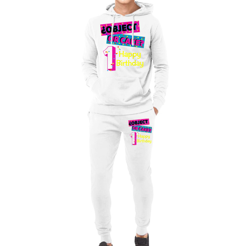 Object Or Cake Happy Birthday 1 Family Matching Confetti T Shirt Hoodie & Jogger Set | Artistshot