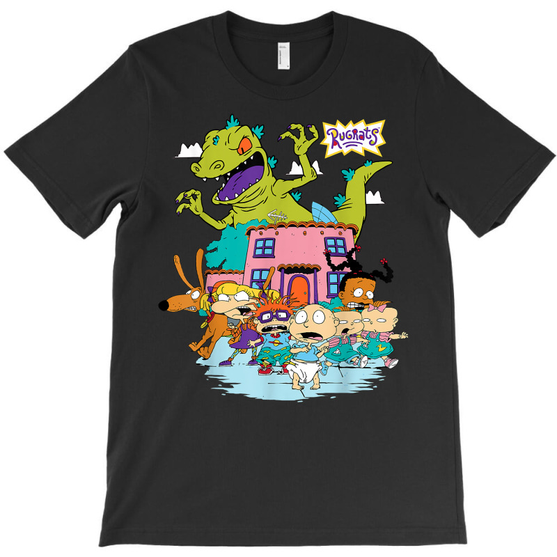 Rugrats Running Away From Reptar T Shirt T-Shirt by bhuvanseeliger | Artistshot