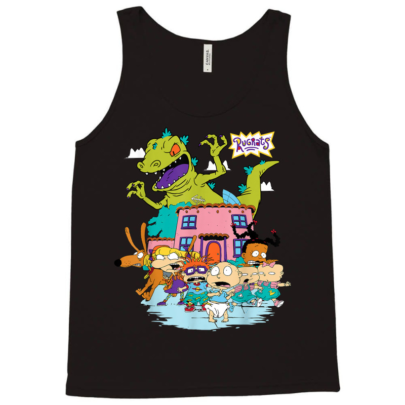 Rugrats Running Away From Reptar T Shirt Tank Top by bhuvanseeliger | Artistshot