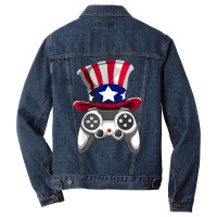 Video Game 4th Of July Gaming Funny Boys Kids Teens Gamer T Shirt Men Denim Jacket | Artistshot