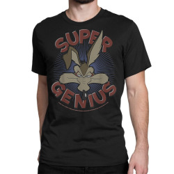 looney tunes wile e. coyote super genius t shirt Classic T-shirt | Artistshot