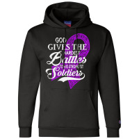 Alzheimers Awareness T  Shirt God Gives The Hardest Battles Strongest Champion Hoodie | Artistshot