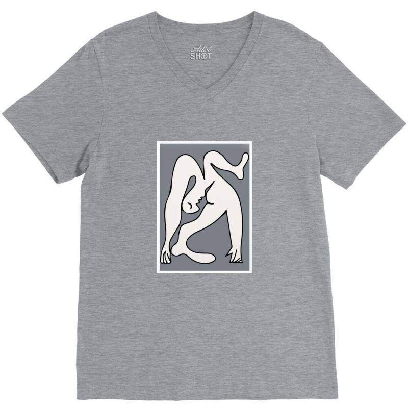 Split Human Body V-neck Tee | Artistshot